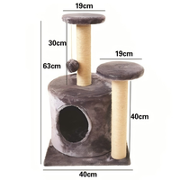Arbre à chat décoratif sur pied, pliable, facile à assembler, gain de place, fabriqué sur mesure par PhoenHorse