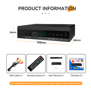 JUNUO Vente en gros Décodeur d'usine tv intérieur Full HD Support <span class=keywords><strong>Wifi</strong></span> <span class=keywords><strong>Antenne</strong></span> DVB T2 Décodeur - Product Image 6