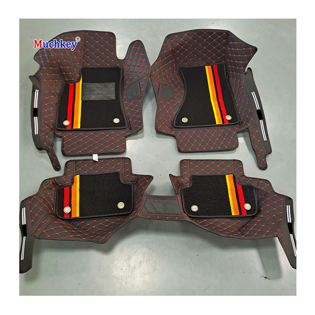 Muchkey OEM ODM Car Foot Mat 5D Leather Special Car Mats Double Layer Car Floor Mats