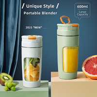Draagbare Reis Juicer Blender 600Ml Usb Oplaadbare Verse Fruit Mini Juicer Fles Mini Blender