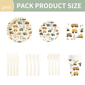 Juego de Vajilla Desechable DAMAI para Fiestas, Kit de Platos de Papel, Decoración para Fiestas de Cumpleaños Infantiles - Product Image 2