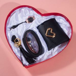IStapromo Gifts Women's Gift Box Red Luxury Watch <b>Perfume</b> Brooch Lipstick Belt Gift Set for Valentine's Day - Product Image 5