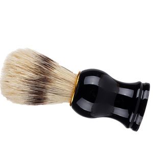 Pinceau à raser Playboy en poils de sanglier avec manche noir, outil de rasage pour homme - Product Image 4