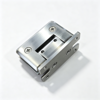 Plaque de fixation murale à profil biseauté pour porte de douche en verre, type H, quincaillerie pour porte de douche en verre