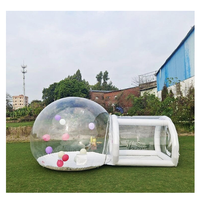 Dôme à bulles gonflable géant blanc en PVC durable et imperméable, avec structure en fibre de verre, pour fêtes et événements en extérieur toutes saisons