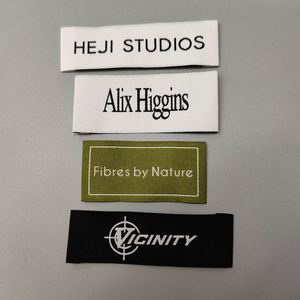 Custom High Quality Clothing <b>Label</b> Customized 100% Polyester Garment Woven Neck Collar <b>Labels</b> - Product Image 3