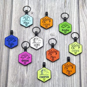 Hochwertige Silikon Coller verstellbare Gravur QR Cord Metall NFC Pet Tag - Product Image 1