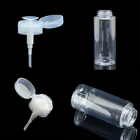 Bouteille verrouillable portable de 120ml avec distributeur de pompe à pression pour dissolvant de maquillage de vernis à ongles de Gel d'acétone d'alcool