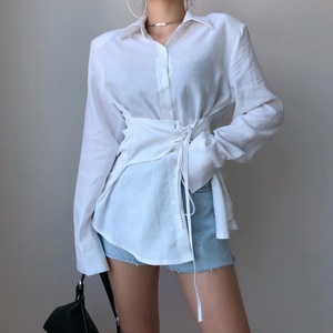 Tong Rui Vente Chaude Nouvelle Arrivée Le Chemisier Classique Fashional Pour Femmes Avec Sa Propre Ceinture - Product Image 1