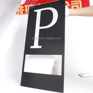 Customized black printing silk screen toughened glass manufacturer