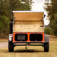 Petit camping-car en forme de larme avec tente caravane légère 750kg remorque de camping-car en aluminium