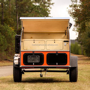 Piccolo Camper a goccia con rimorchio da campeggio <span class=keywords><strong>tenda</strong></span> leggero caravan rimorchio Camper alluminio 750kg - Product Image 2