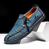 Chaussures décontractées pour hommes en PU, best-seller, respirantes, douces et confortables, avec fermeture éclair latérale, disponibles en grandes tailles pour l'été