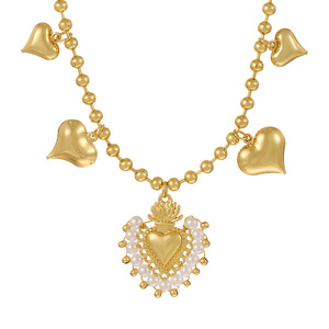 Collar con Colgante de Corazón MOM con Pedrería Estilo Vintage, Gargantilla de Cristal en Tono Dorado, Joyería Sentimental, Regalo para Madre, <span class=keywords><strong>Abuela</strong></span>, Mujer - Product Image 6
