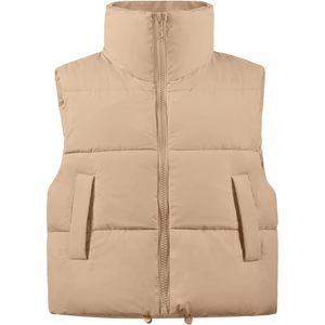 Chaleco Corto de Invierno para Mujer FOXA, Sin Mangas, Acolchado, con Cierre de Cremallera, Ropa Exterior Cálida con Bolsillos - Product Image 1