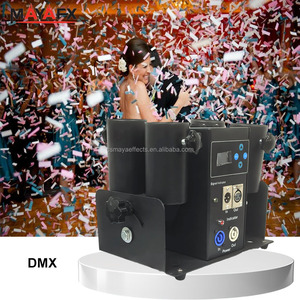 2025 Factory 50W DMX512 4-head <span class=keywords><strong>Shooter</strong></span> Four Shots Confeti Laucher Machine para boda Efectos de escenario Celebración - Product Image 1
