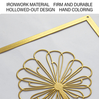 Décoration murale abstraite moderne minimaliste en métal suspendu pour femmes, décoration intérieure de luxe, peinture décorative pour la maison