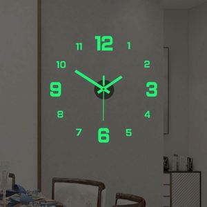 Horloge de sol silencieuse de grande taille au design moderne 2024, 3D DIY, quartz, acrylique LUMINOVA, décoration intérieure, salon - Product Image 2
