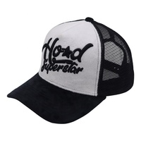Gorra de camionero de terciopelo con logotipo personalizado Sombrero de malla de moda con bordado Estilo hip hop para actividades al aire libre y ciclismo