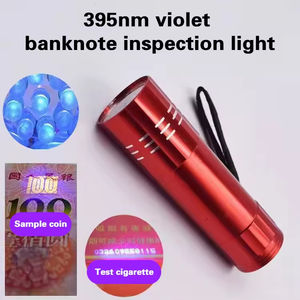 9 LED <b>UV</b> Flashlight Aluminum Body Portable Small Lamp Emergency Use - Product Image 4