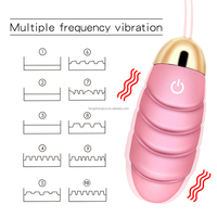 Kabelloser Aufladbarer 10-Gang Wasserdichter Vibrator für Frauen Klitoris G-Punkt Stimulation Analplug Vaginalkugeln Erwachsenen-Sexspielzeug