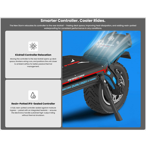 72V 35Ah Original Minimotors <span class=keywords><strong>Dualtron</strong></span> <span class=keywords><strong>Dualtron</strong></span> New Storm 90 km/h Vitesse maximale Freins hydrauliques Nutt à 4 pistons Charge maximale de 330 lb - Product Image 6