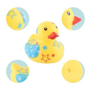 Dibujos personalizados de fábrica, patos divertidos de goma/patitos, juguete de baño con sonido exprimidor, decoración de escritorio de oficina para estudiantes, patitos de goma