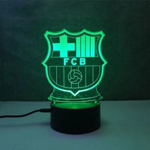 Shingel 3D luce notturna calcio calcio 3D <span class=keywords><strong>Pikachu</strong></span> logo Dragon Ball carta da parati modello lampada cambiamento <span class=keywords><strong>di</strong></span> colore luce notturna a LED - Product Image 5