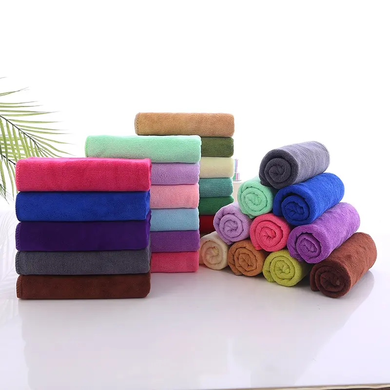 High quality microfiber towel is soft and non irritating logo can be added microfiber towel
