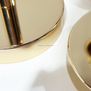 Annielu Ensemble de 3 bougeoirs à tige longue et coniques, élégance moderne, décoratifs, dorés - Product Image 6