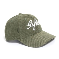 Gorra de Béisbol Unisex de Pana con Bordado Personalizado para Invierno y Otoño, Estilo Europeo, de Gran Venta, para Hombre y Mujer