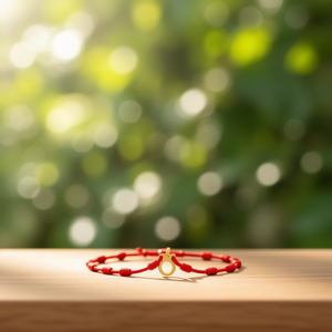 Bracelet porte-bonheur Angelina Taurus, cordon rouge, plaqué or, bijoux de mode pour femmes - Product Image 2