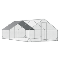 Nouveau 2025 – Poulailler Moderne en Métal 6x3x2m – Durable, Facile à Assembler, Enclos et Cage Extérieurs Personnalisables pour Poules