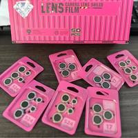 Film protecteur d'objectif de caméra HD Eagle Eye en alliage de métal et de verre avec diamant pour iPhone 17 16 15 14 13 Pro Max 17 air