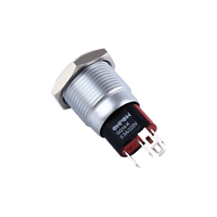ONPOW GQ16-KF-11D/J/C 16mm, bouton poussoir interrupteur marche/arrêt, actionneur plat borne Point d'illumination, IP65