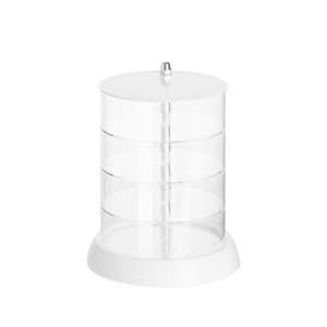 Childrens Hair Accessory Storage Box Round <b>Rotating</b> With Transparent Window For Hair Clips Ties Bands Jewelry Organizing - Product Image 4
