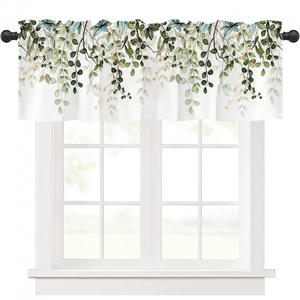 DaiRui <span class=keywords><strong>Rideau</strong></span> court moderne personnalisé à imprimé numérique avec passe-tringle pour cuisine, salle de bain, décoration intérieure et aménagement de fenêtre - Product Image 2