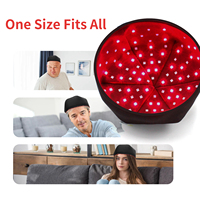 Cappello per Terapia a Luce Rossa 660nm 830nm Doppia Lunghezza d'Onda 120 LED Dispositivo di Fotobiomodulazione Grado Medicale Basso EMF Disponibile negli USA