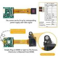 Viseur d'affichage OLED de 0,39 pouce pour drone FPV, photographie aérienne, imagerie thermique, vision nocturne, dispositif 1024*768 Micro AV HD