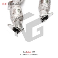 Venta directa de fábrica ING para Infiniti G37 2007 + Infiniti G25 G37 2,5 3,7 Escape de acero inoxidable con evento de descuento catalítico
