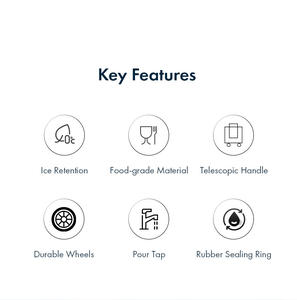 Nevera Portátil Multiusos de 25L con Ruedas para Viajes en Auto y Picnics en Casa - Product Image 3