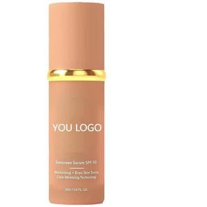 Tốt Nhất Bán Mặt Trang Điểm Tự Nhiên Trọng Lượng Nhẹ Bảo Hiểm Đầy Đủ Kem Chống Nắng <span class=keywords><strong>SPF</strong></span> 50 Nền Tảng Không Thấm Nước Giữ Ẩm Cho Tất Cả Các Tông Da - Product Image 5