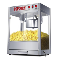 Machine à Popcorn Haute Capacité 6 oz, Machine à Popcorn Électrique Industrielle Commerciale