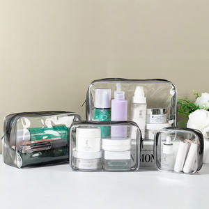 High Quality Customizable Color Custom Logo Travel Transparent <b>Clear</b> Large PVC Cosmetic <b>Bags</b> - Product Image 3