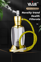 Filtre à chicha Yajue 505, double usage, pour tabac et eau, ensemble complet de pipes à fumer et accessoires
