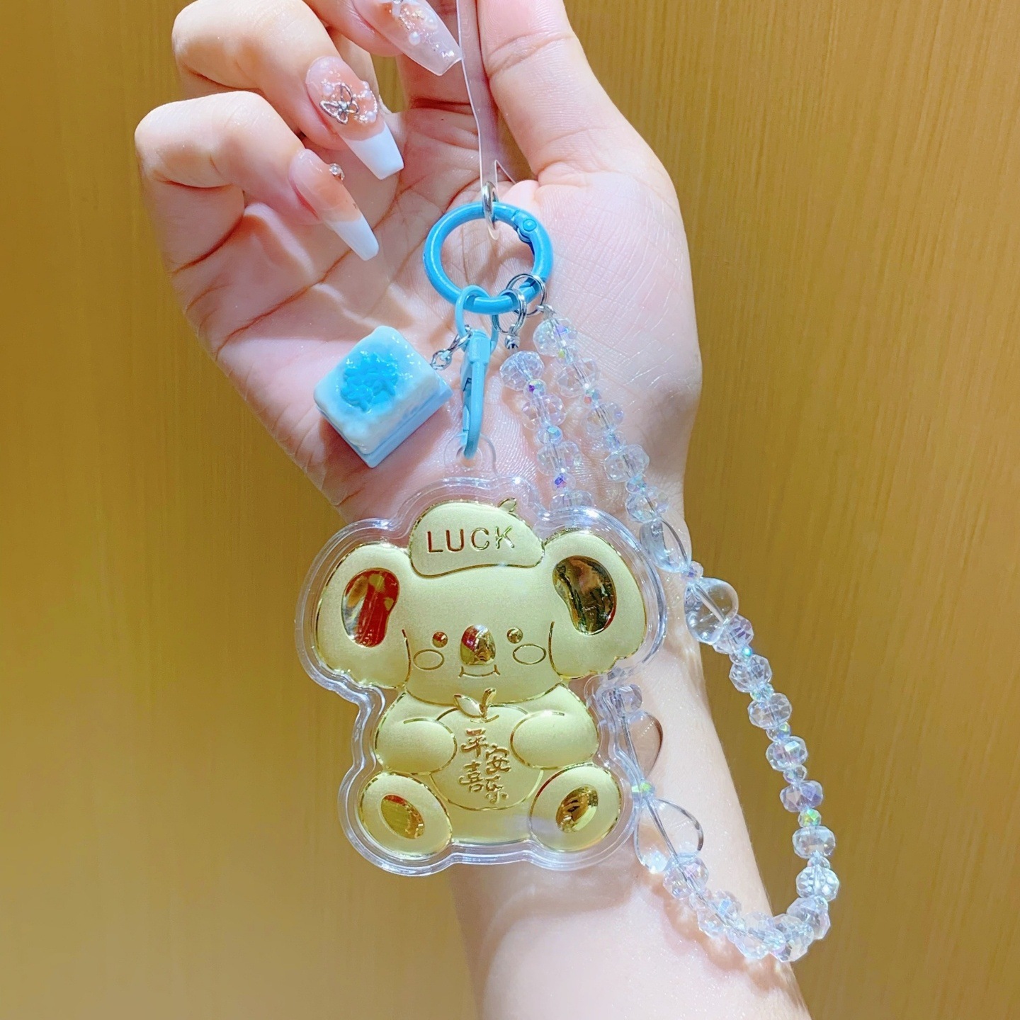 Koala Blue Beaded Necklace
