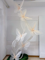 Grande fleur de papillon géante unique pour la décoration intérieure, les événements, les fêtes, les arrangements de mariage, les vitrines