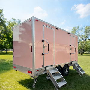 Vendita diretta della fabbrica portatile in acciaio Mobile wc rimorchio stile di Design cinese per il bagno contenitore rimorchi per bagno - Product Image 4