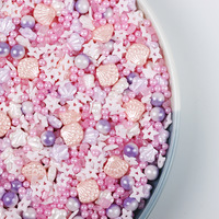 100G essbare Streu sel gemischt für Eis/Kuchen/Cupcake Dekoration Valentinstag Pink Sprinkle