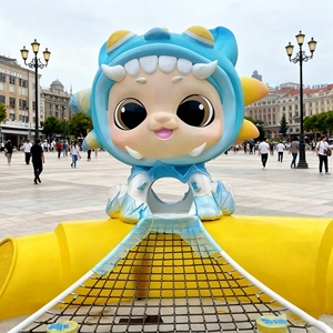 Grande figurine d'ours en fibre de verre haute résistance CS181 pour décoration intérieure et extérieure d'hôtels, restaurants, jardins et cafés - Product Image 4